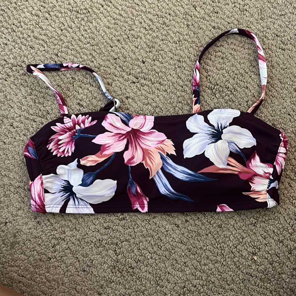 floral bikini top